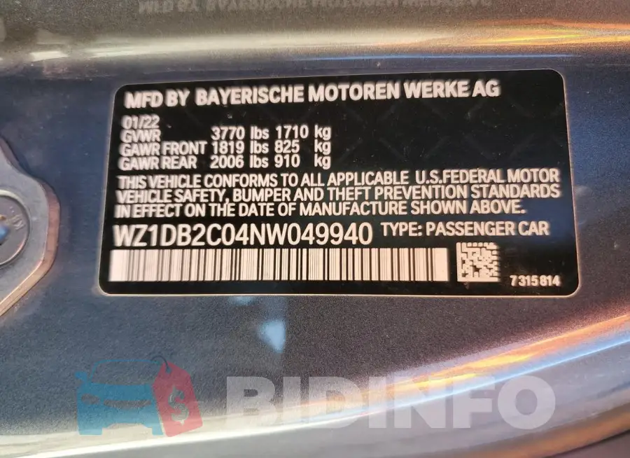 WZ1DB2C04NW049940 Photo# 12