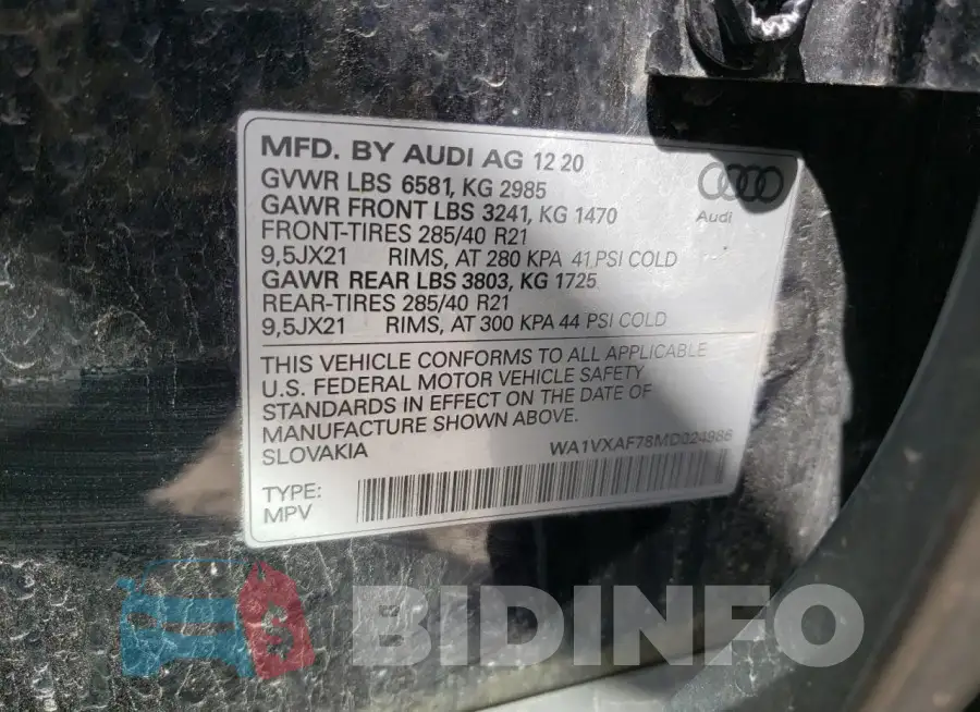 WA1VXAF78MD024986 Photo# 13