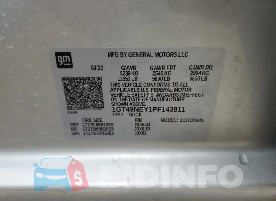 1GT49NEY1PF143811 Photo# 14