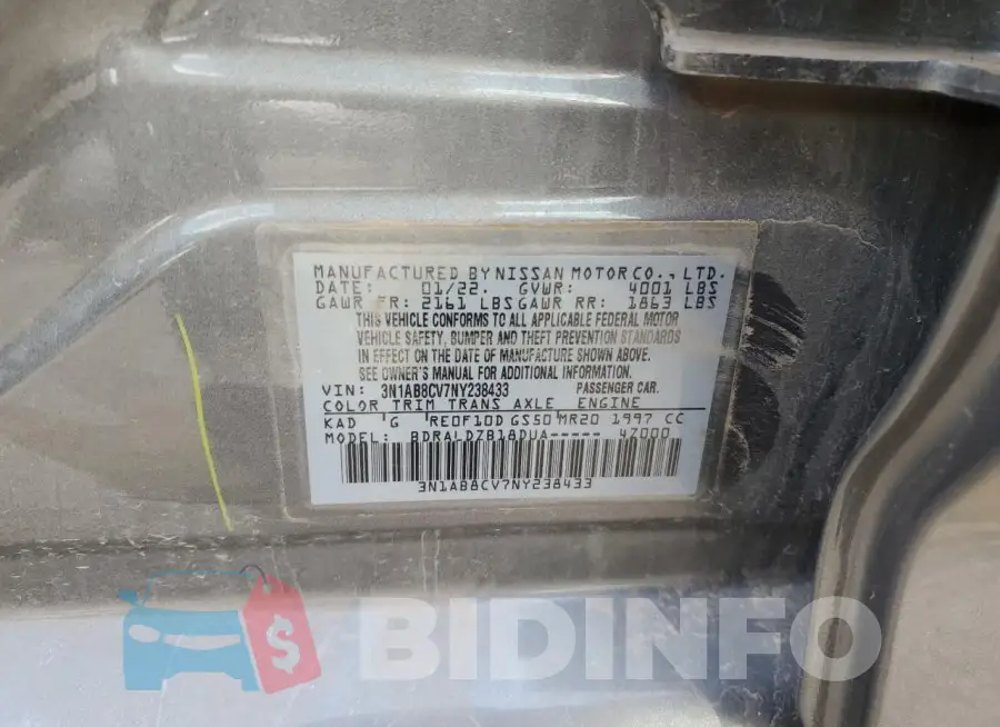 3N1AB8CV7NY238433 Photo# 12