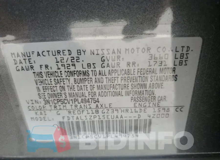 3N1CP5CV1PL494754 Photo# 12