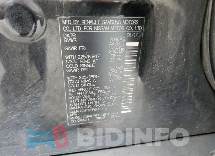 KNMAT2MT9HP600045 Photo# 13