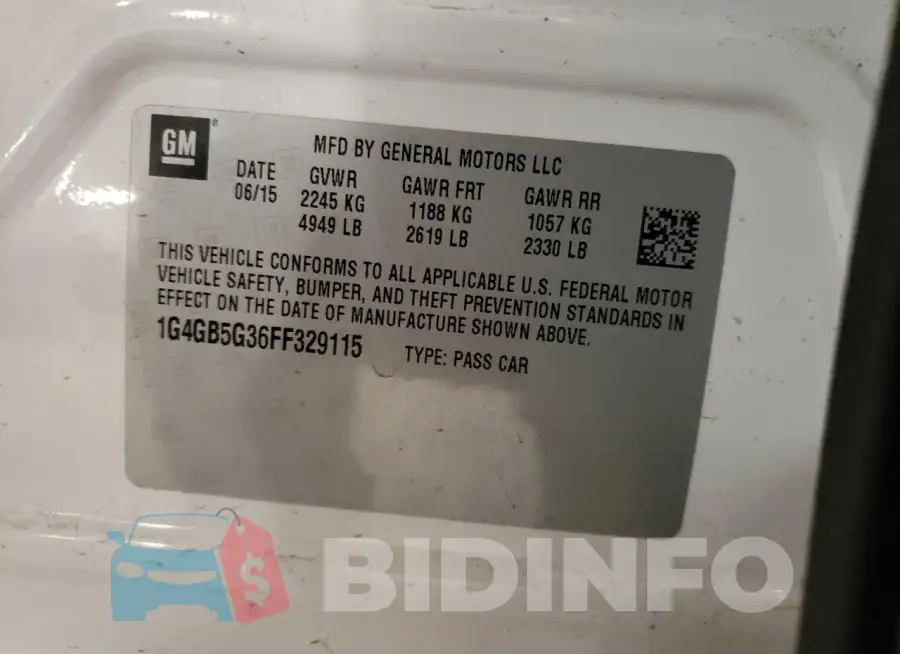 1G4GB5G36FF329115 Photo# 12