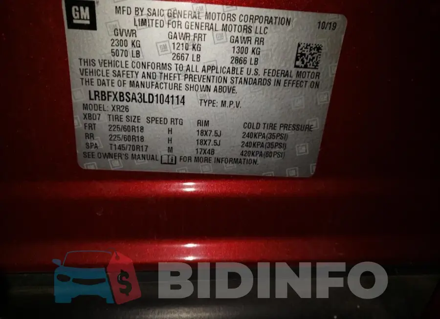 LRBFXBSA3LD104114 Photo# 13