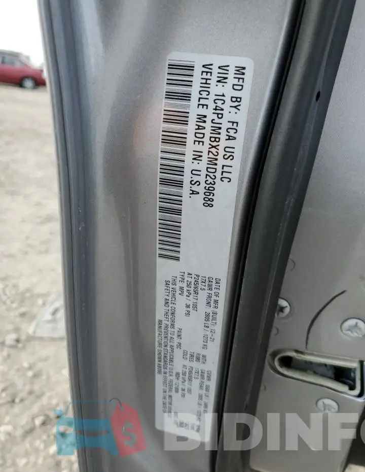 1C4PJMBX2MD239688 Photo# 12