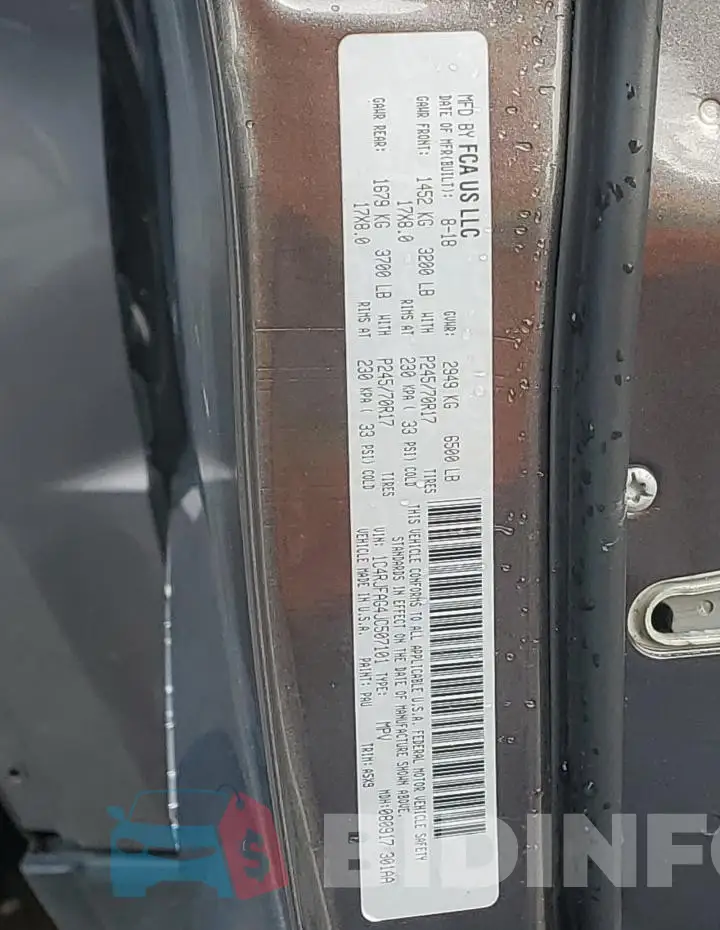 1C4RJFAG4JC507101 Photo# 12