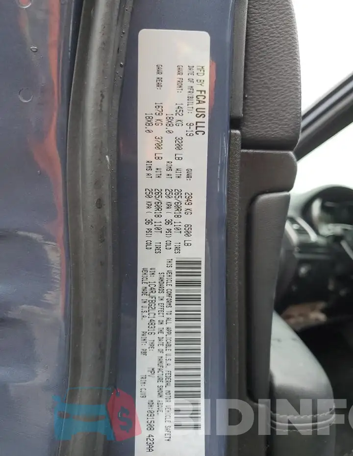 1C4RJFBG2LC148316 Photo# 13