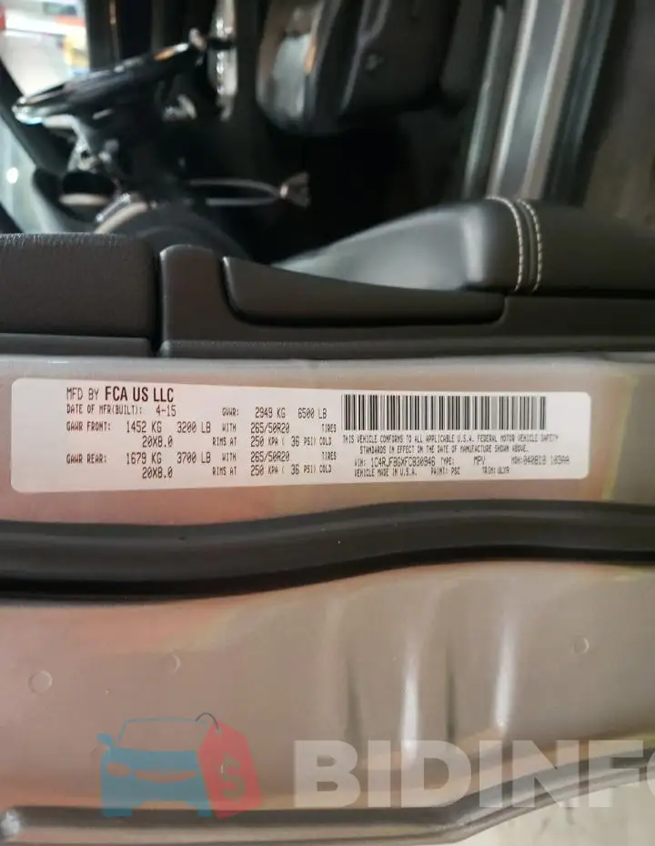 1C4RJFBGXFC830946 Photo# 14