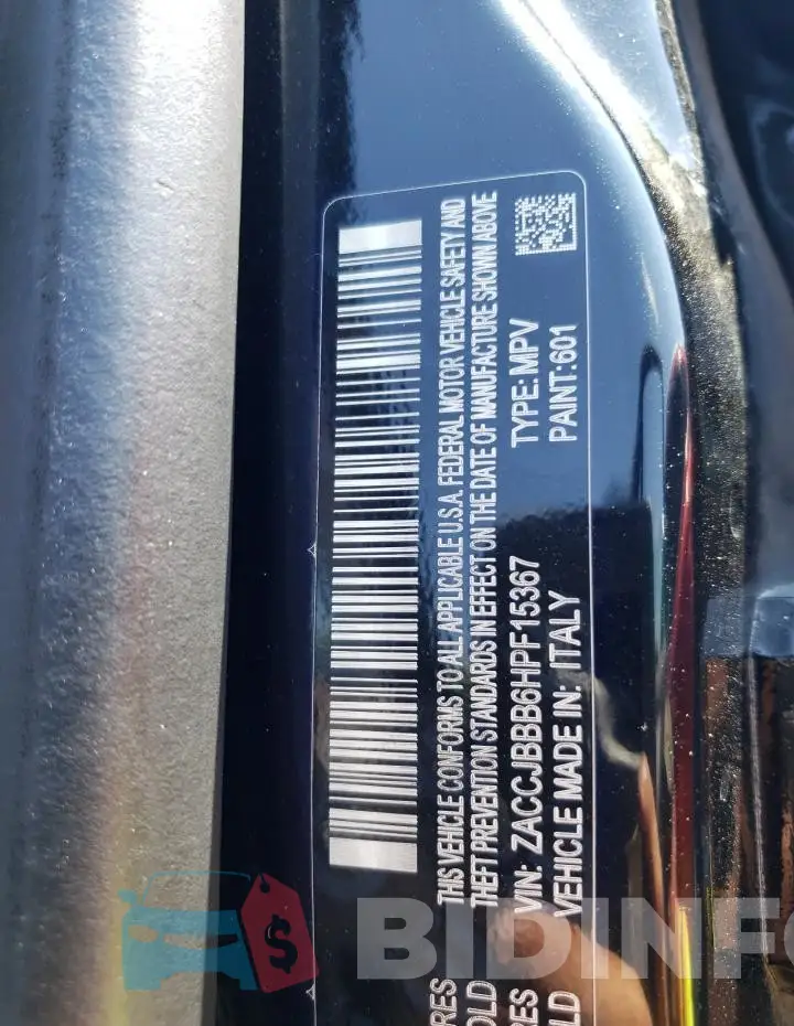 ZACCJBBB6HPF15367 Photo# 13