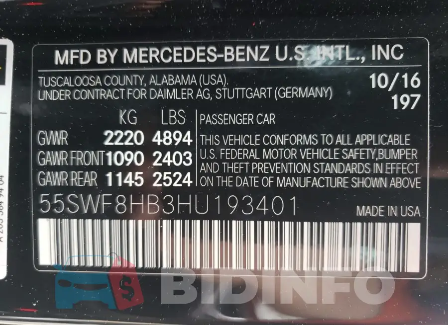 55SWF8HB3HU193401 Photo# 12