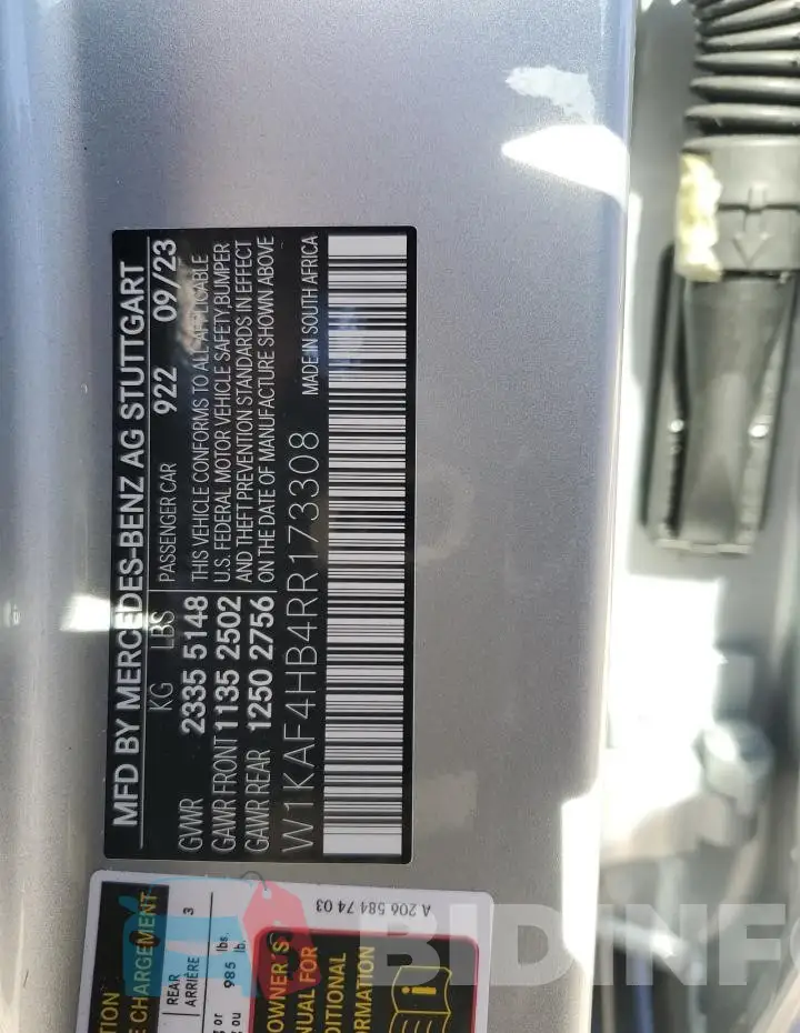 W1KAF4HB4RR173308 Photo# 12