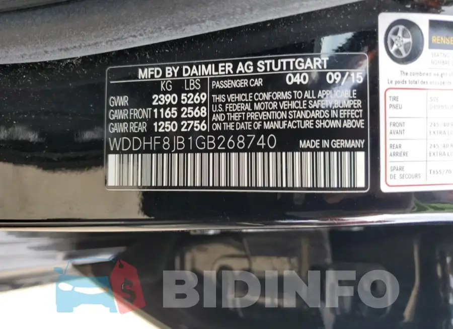 WDDHF8JB1GB268740 Photo# 13