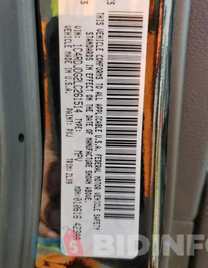 1C4RDJDG2LC261514 Photo# 13