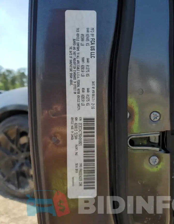 2C3CDXCT9GH203821 Photo# 12