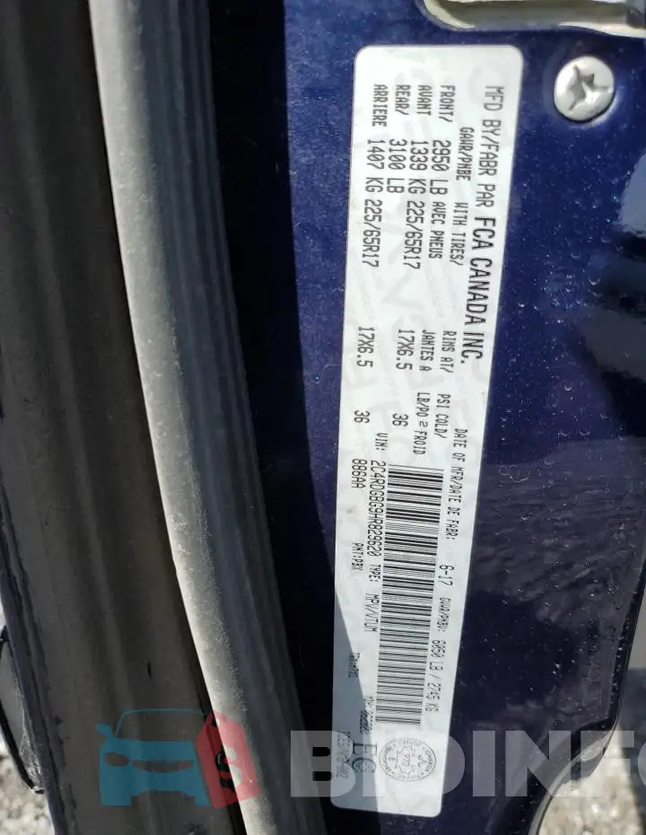 2C4RDGBG9HR829620 Photo# 13