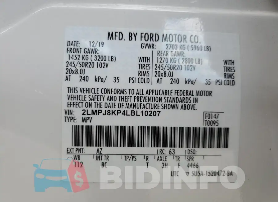 2LMPJ8KP4LBL10207 Photo# 12