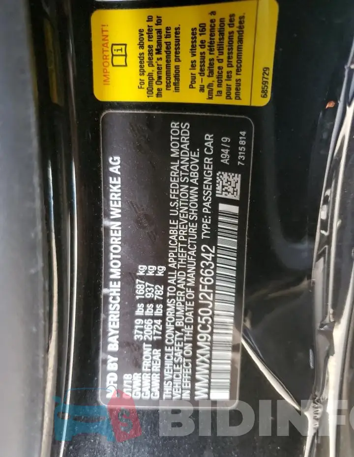 WMWXM9C50J2F66342 Photo# 12