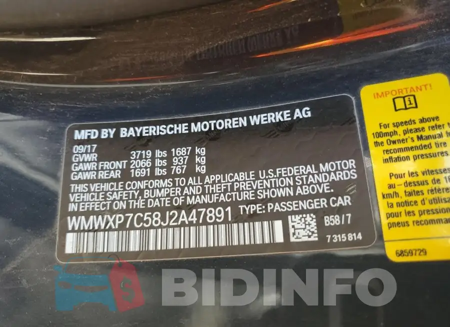 WMWXP7C58J2A47891 Photo# 12