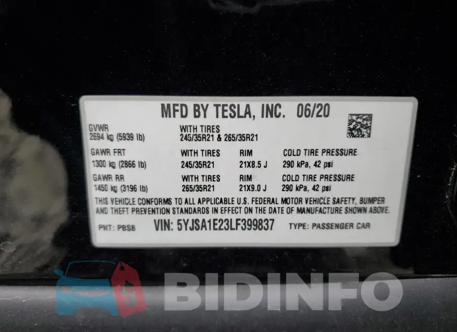5YJSA1E23LF399837 Photo# 12