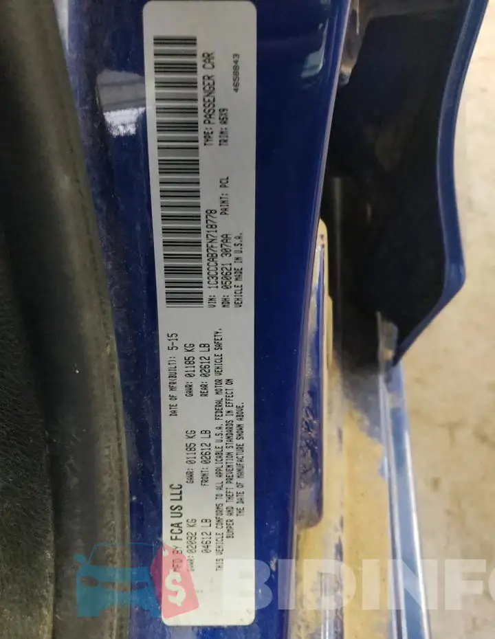 1C3CCCAB7FN718778 Photo# 12