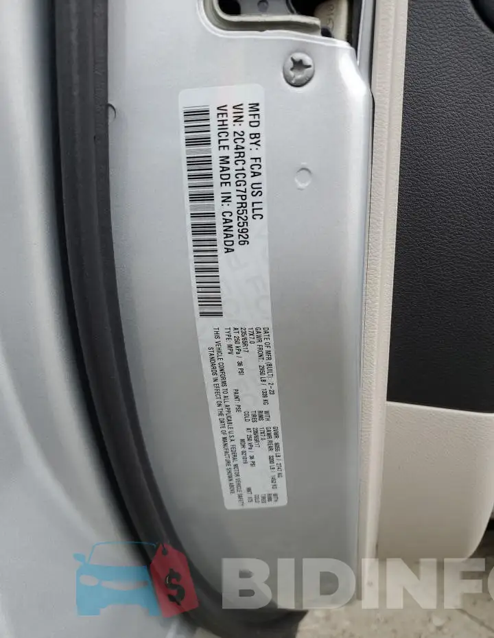 2C4RC1CG7PR525926 Photo# 13