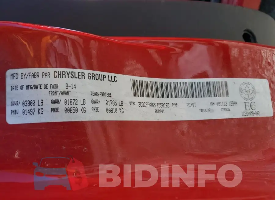 3C3CFFAR2FT550165 Photo# 13