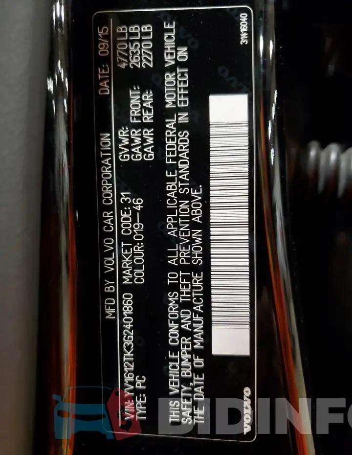 YV1612TK3G2401860 Photo# 13