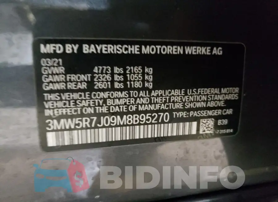 3MW5R7J09M8B95270 Photo# 12