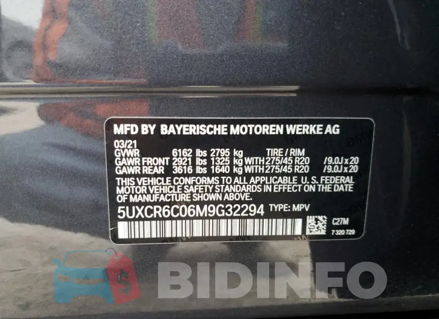 5UXCR6C06M9G32294 Photo# 13