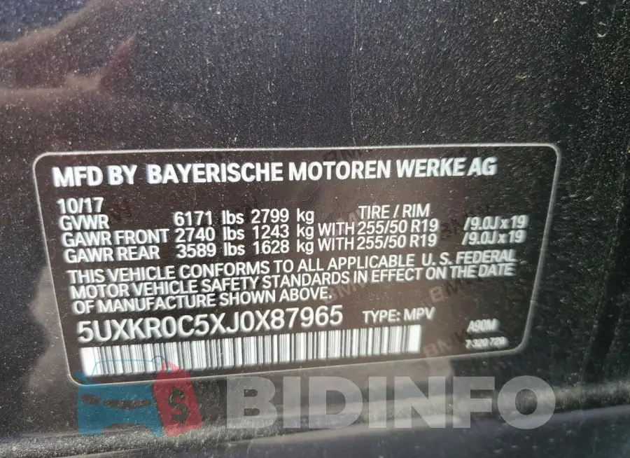 5UXKR0C5XJ0X87965 Photo# 12
