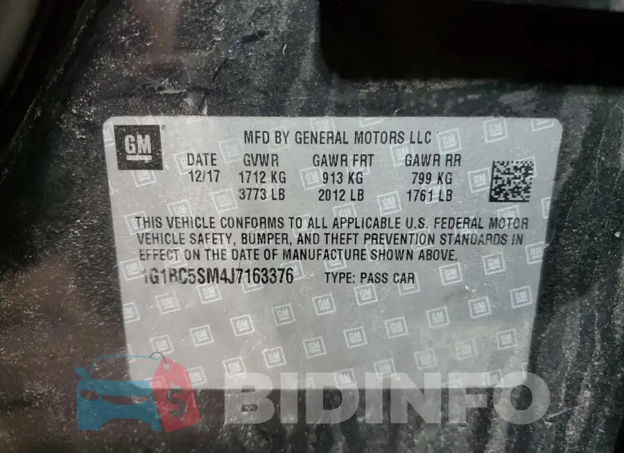 1G1BC5SM4J7163376 Photo# 13