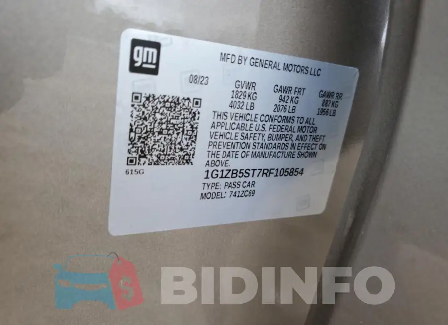 1G1ZB5ST7RF105854 Photo# 12