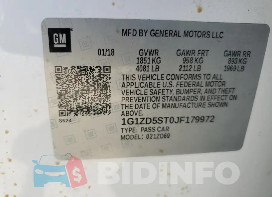 1G1ZD5ST0JF179972 Photo# 12
