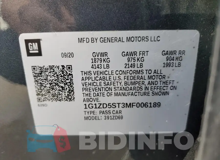 1G1ZD5ST3MF006189 Photo# 12