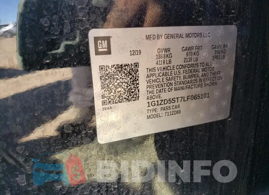 1G1ZD5ST7LF065101 Photo# 12