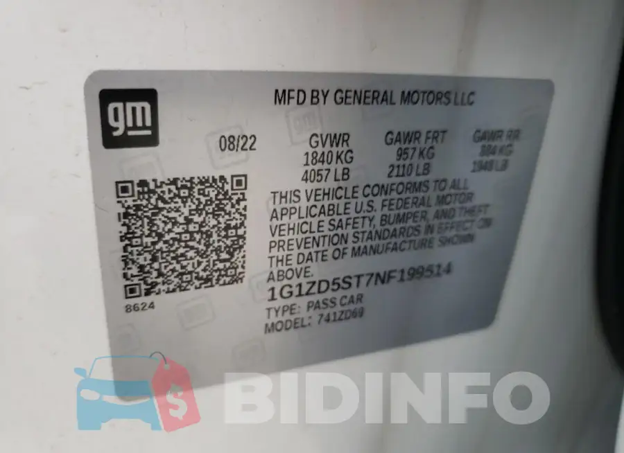 1G1ZD5ST7NF199514 Photo# 12