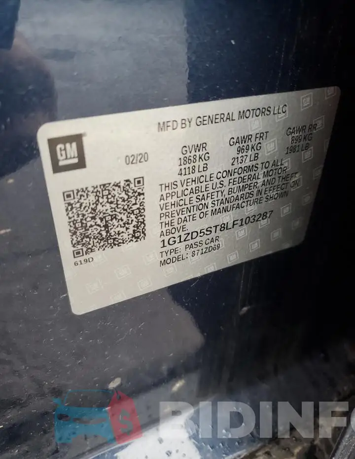 1G1ZD5ST8LF103287 Photo# 12