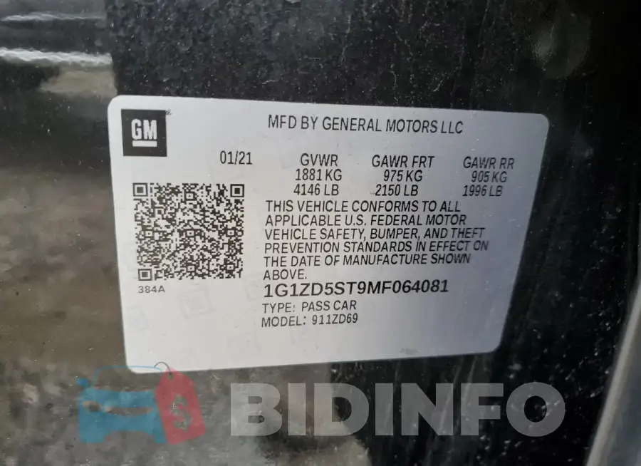 1G1ZD5ST9MF064081 Photo# 12