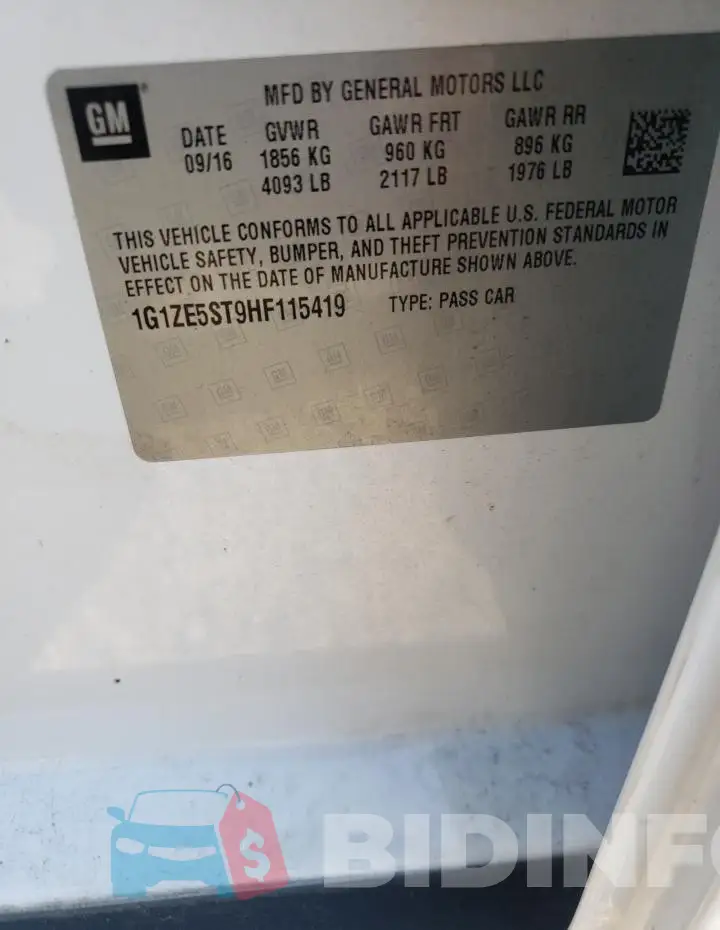 1G1ZE5ST9HF115419 Photo# 12