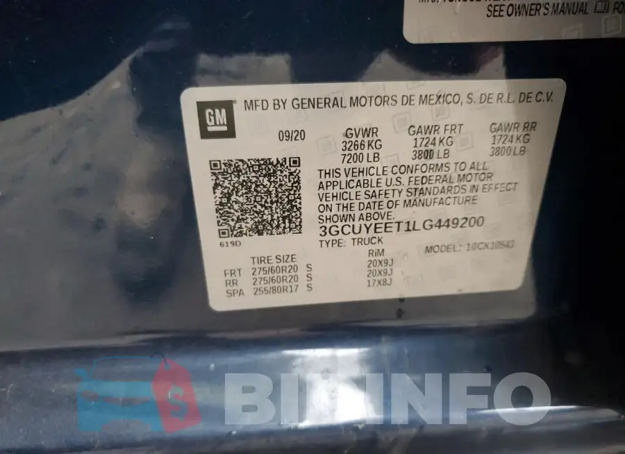 3GCUYEET1LG449200 Photo# 12