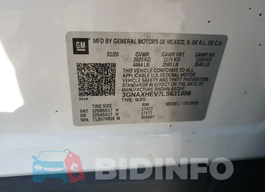 3GNAXHEV7LS631898 Photo# 12