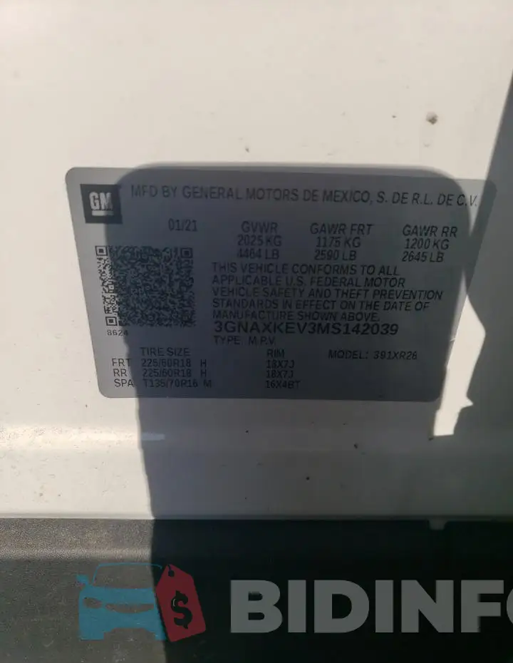 3GNAXKEV3MS142039 Photo# 12
