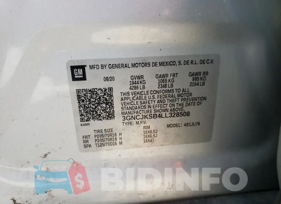 3GNCJKSB4LL328508 Photo# 13