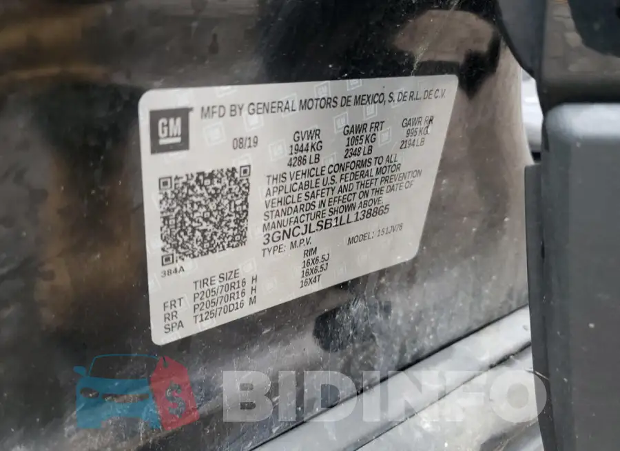 3GNCJLSB1LL138865 Photo# 12