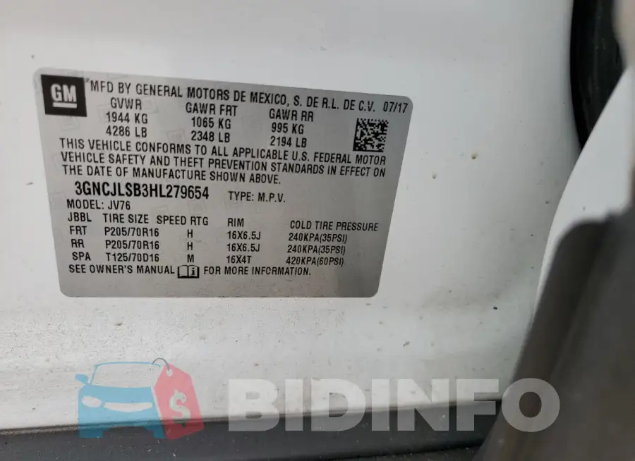 3GNCJLSB3HL279654 Photo# 12