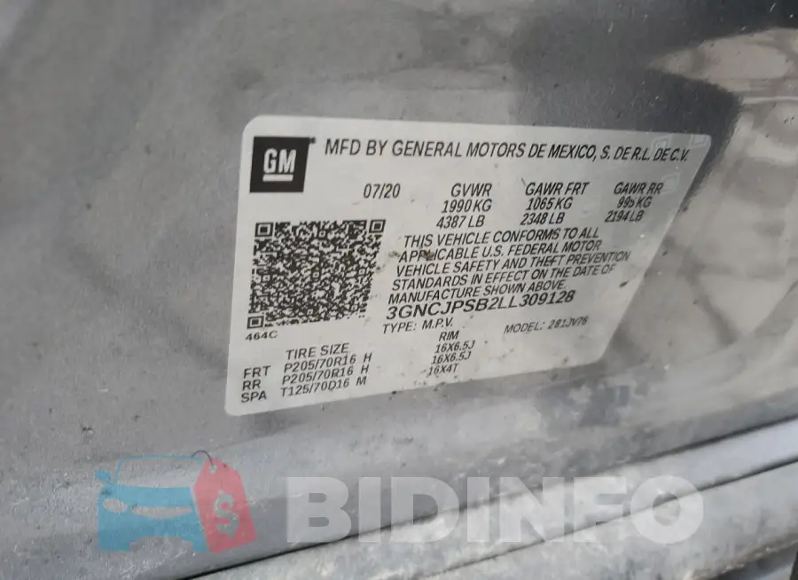 3GNCJPSB2LL309128 Photo# 12