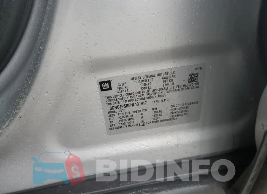 3GNCJPSB5HL131917 Photo# 12