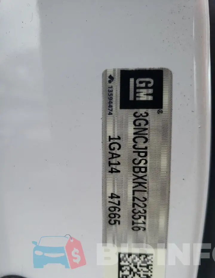 3GNCJPSBXKL223516 Photo# 12