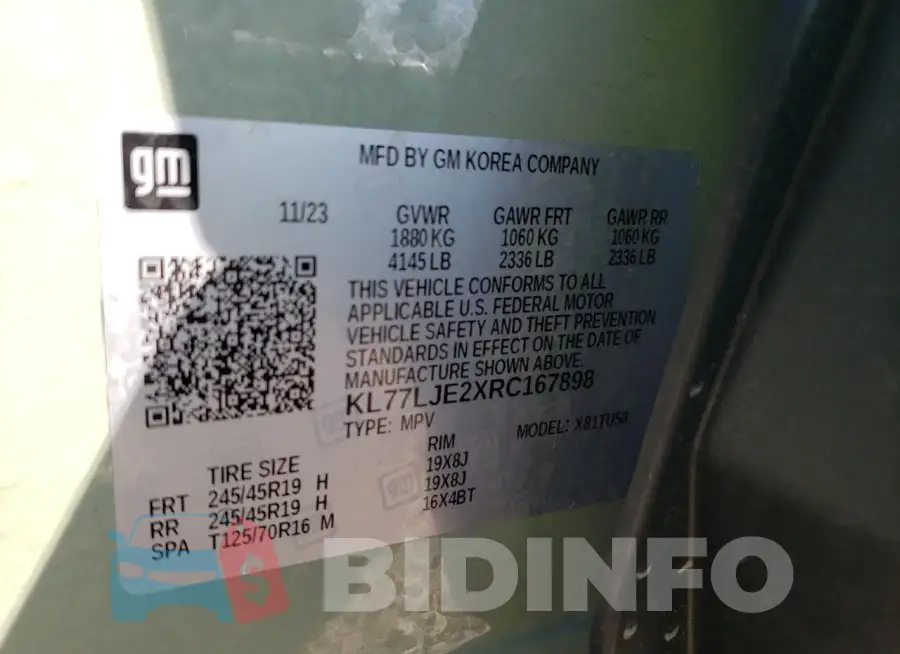 KL77LJE2XRC167898 Photo# 13