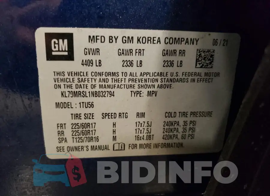 KL79MRSL1NB032794 Photo# 12